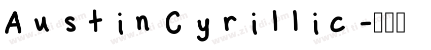 Austin Cyrillic字体转换